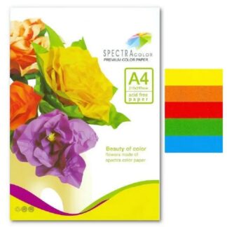Набір кольорового паперу А4 80г/м 5кол/20арк/100 Spectra Color інтенсив ІТ 82