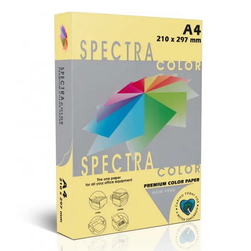 Папір А4/50 арк.Color Offset 80г/м пастель (Canary)115 св.жовтий