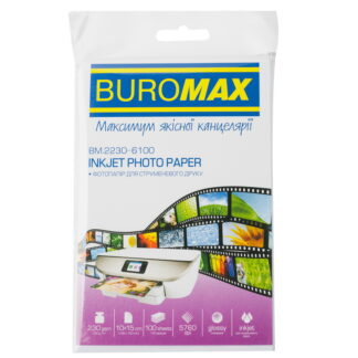 Фотопапір 10х15см 230гм. 100л. ВМ.2230-6100 глянцева