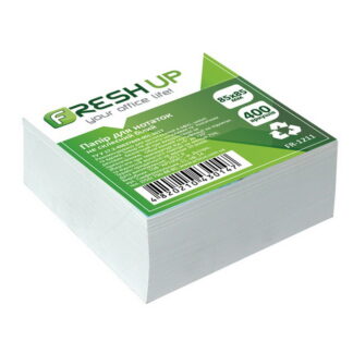Блок д/нотаток 85х85х400л Fresh Up клеєн., білий FR-1212