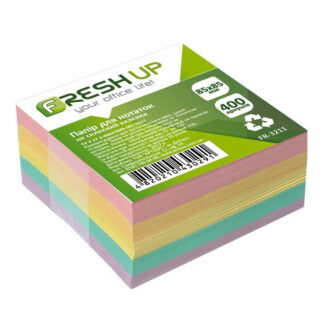 Блок д/нотаток 85х85х400л Fresh Up клеєн. цв. класика, FR-3212