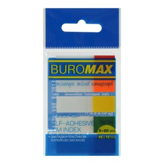 Закладки пластик BM.2305-98 45х12мм, 5х20 арк. NEON