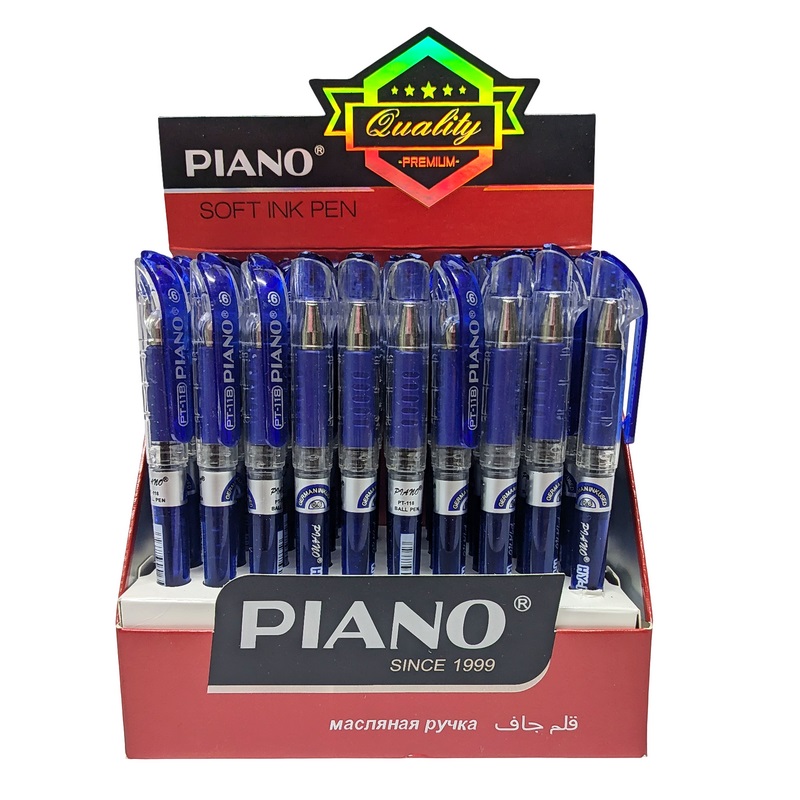 Ручка кулькова PIANO PT-118 синя