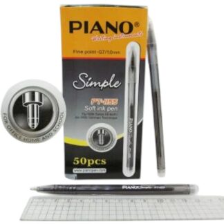 Ручка кулькова PIANO PT-1155 'Simple' чорна