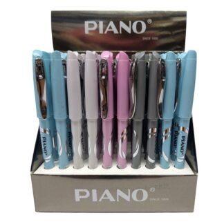 Ручка кулькова PIANO PT-273 синя, корпус-4-х кольорів
