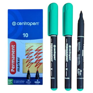 Маркер Permanent Centropen 2846 1мм круглий зелений