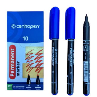 Маркер Permanent Centropen 2846 1мм круглий синій