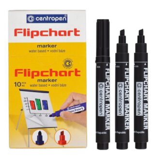 Маркер Flipchart Centropen 8560 клин чорний