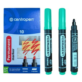 Маркер Permanent Centropen 8566 2,5 мм круглий зелений