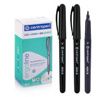 Маркер ergoline для CDDVDBD Centropen 4606 1,0мм чорний