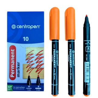 Маркер Permanent Centropen 2846 1мм круглий помаранчевий
