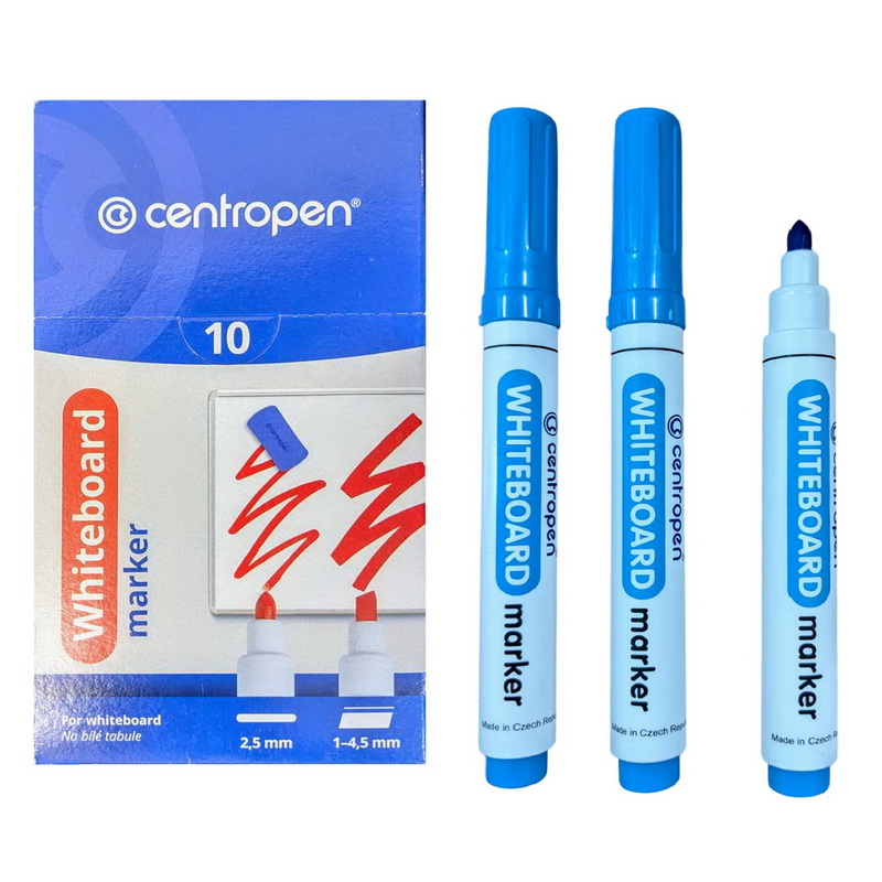 Маркер для дошок Centropen 8559 круглий блакитний