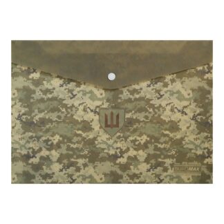Папка-конверт на кнопці А4 MILITARY, BM.3943-04, зелений