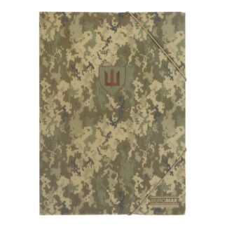 Папка на гумках, А4, BM.3908-04, MILITARY, пластик, зелений