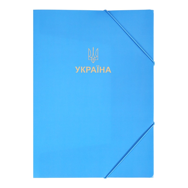 Папка на гумках, А4, BM.3972-14, UKRAINE, блакитна