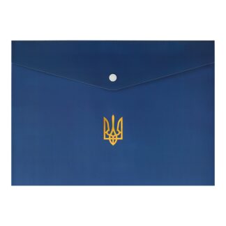Папка-конверт на кнопці А4, BM.3970-03 , UKRAINE, синя