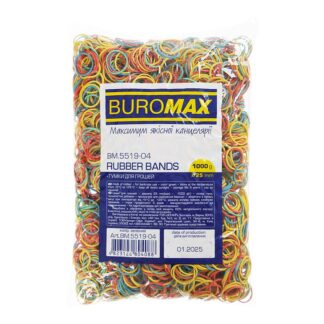 Гумка пакувальна 1000гр кольорова, 25мм. BM.5519-04.