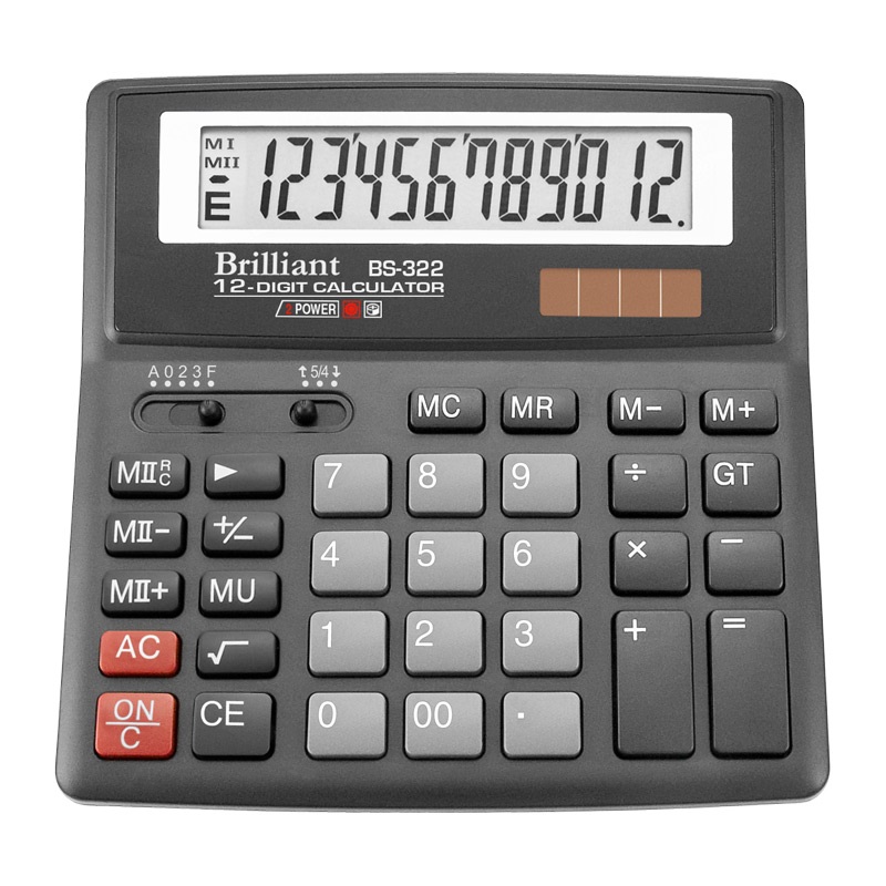 Калькулятор Brilliant BS-322 12 розрядів