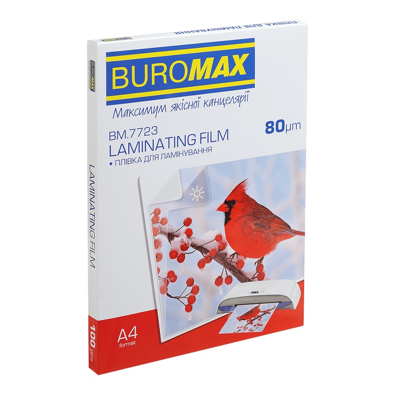 Плівка д/ламінування 80мкм А4 216х303 ВМ.7723