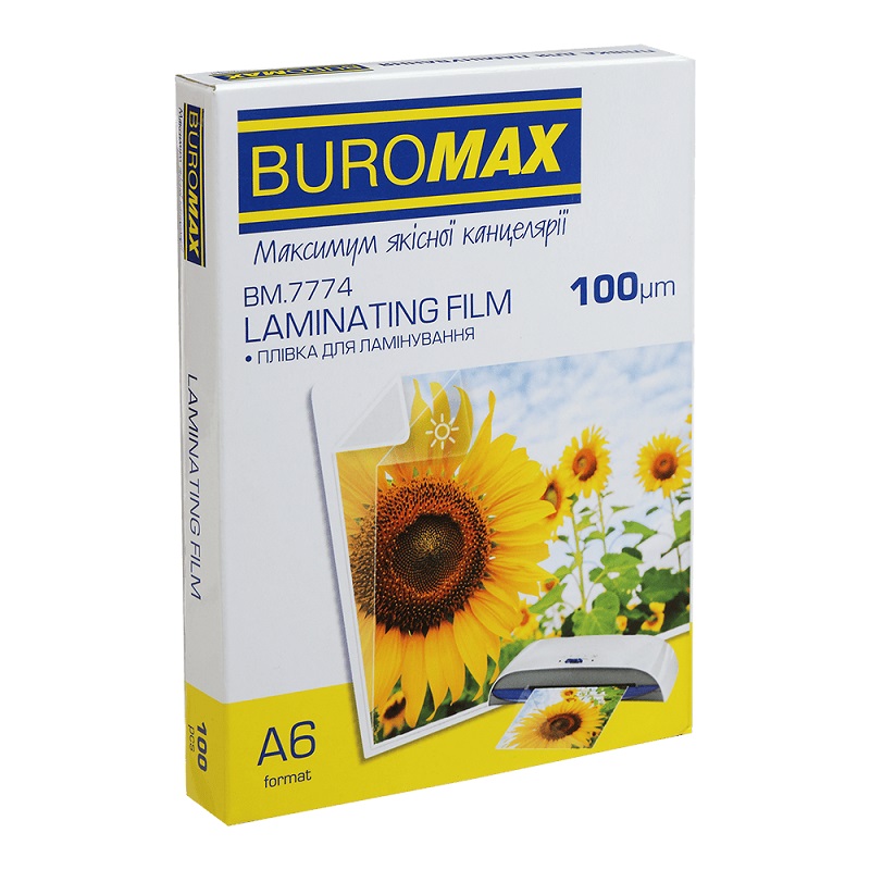 Плівка д/ламінування 100мкм А6 111х154мм ВМ.7774