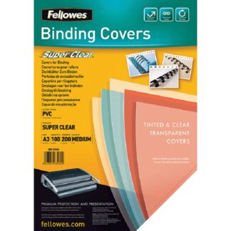Обкладинки А3 200мк прозорі Fellowes 53764