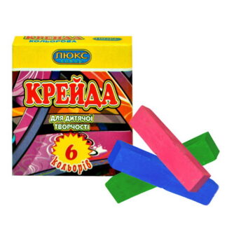 Крейда кольорова 6кол. квадр. Люкс Колор КК.1406 (906)