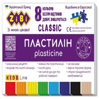 Пластилін 8кол.160гр ZB.6231 CLASSIC KIDS Line
