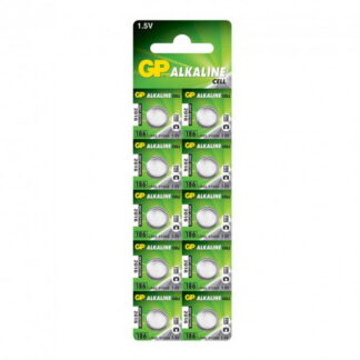 Батарейка GP Alkaline Button Cell 1.5V, 186-U10, AG12, LR43