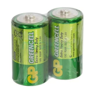 Батарейка R20 GP GREENCEEL 1.5V сольова, 13G-S2. R20.D