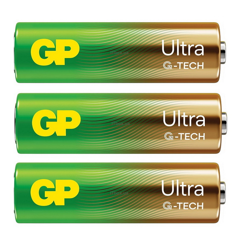 Батарейка AA GP ULTRA Alkaline 1,5V 15АU-2S2 лужна, (LR6)