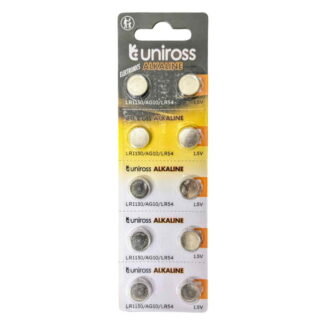 Батарейка Uniross лужна SP10, LR1130, AG10, LR54 ALKALINE