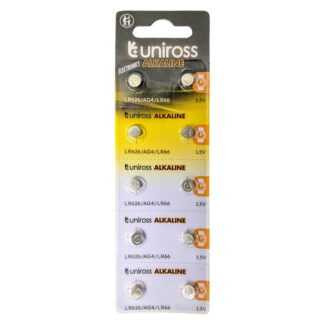 Батарейка Uniross лужна SP10, LR626, AG4, LR66 ALKALINE
