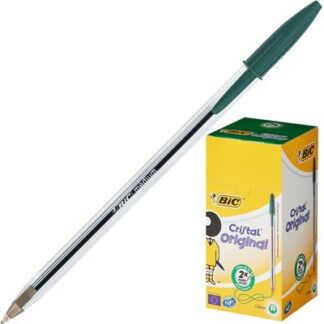 Ручка кулькова BIC 'Cristal' зелена NF 400